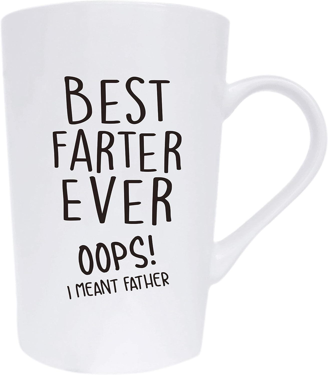 Funny Gifts Dad Coffee Mug for Dad Christmas, Best F Ever Oops I Meant Father, Fun Dad Mug Gifts from Daughter Son, White 12 Oz image number 1