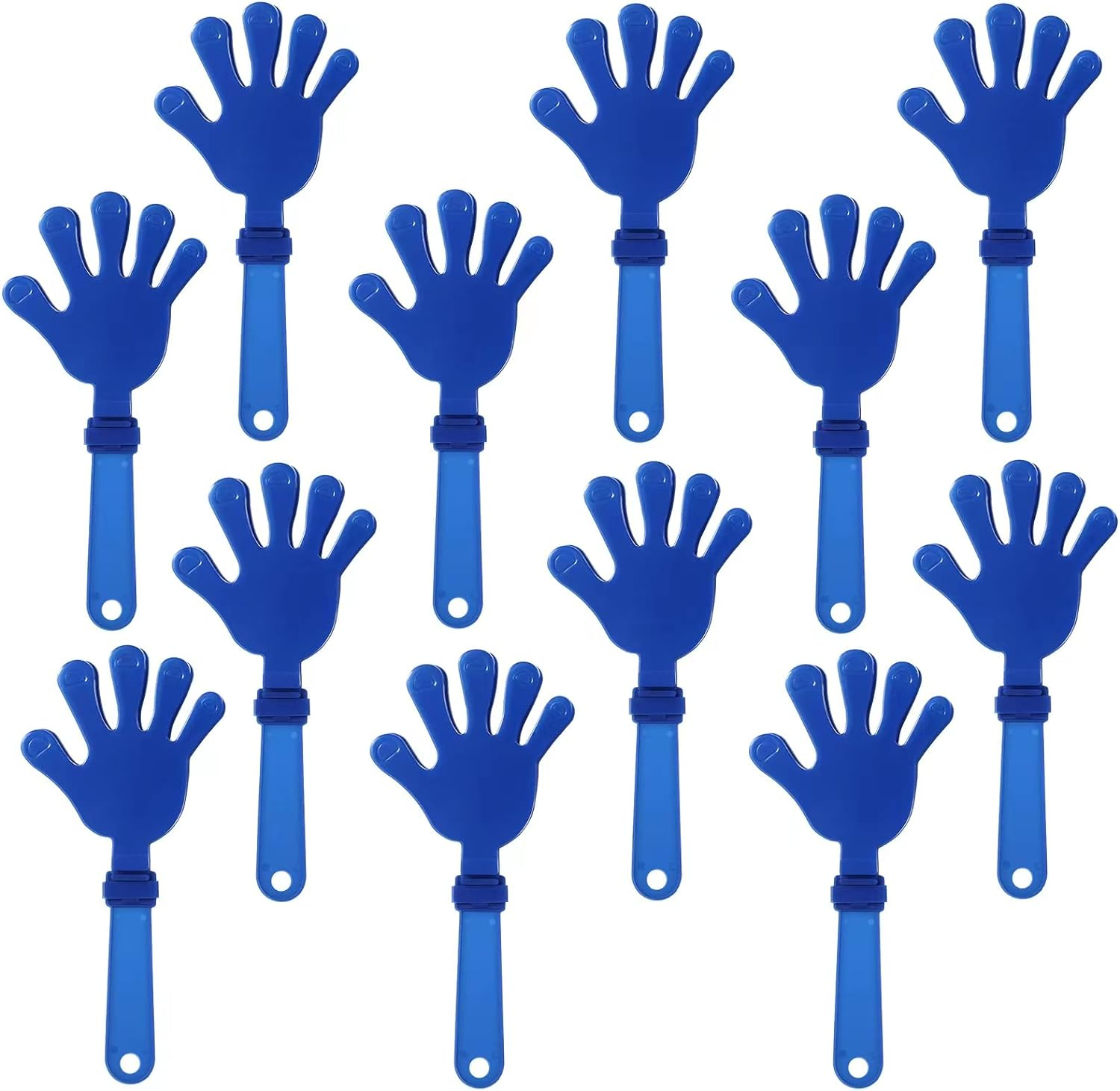 ZCYSRLQIN 12 Pcs Lime Green Hand Clappers 7.5 Inch Clappers Noisemakers Noise Makers Party Favors Plastic Clapper Sporting Events Cheers Ball Dance Basketball Football Noisemakers（Lime Green）