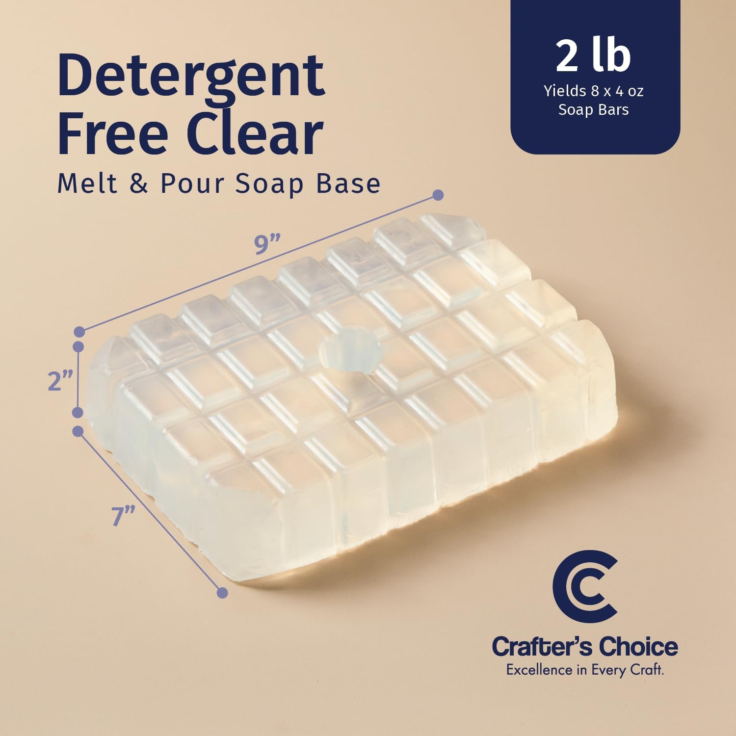 Detergent Free Clear Low Sweat Melt & Pour Soap Base - Crafters Choice MP Soap Base image number 5