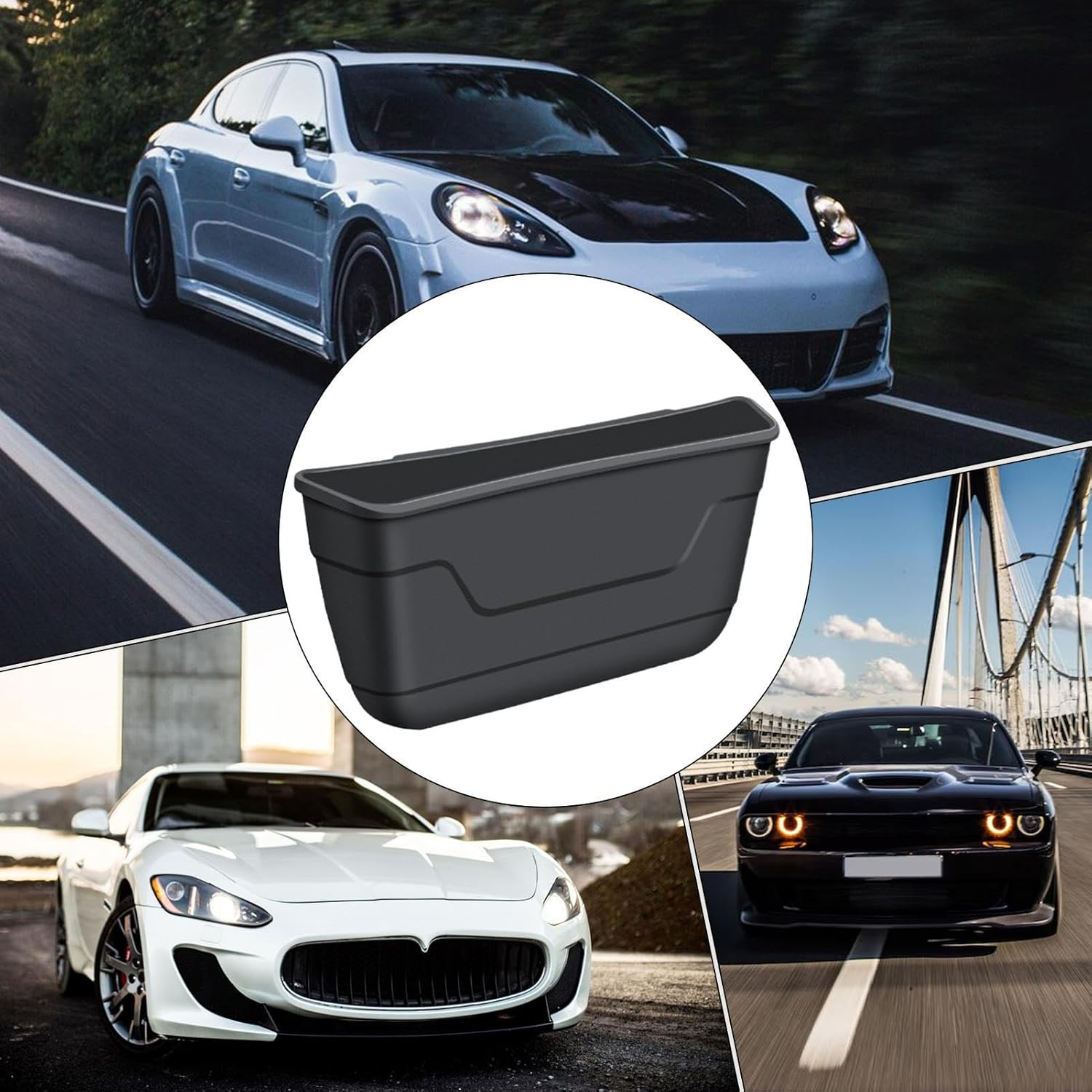 Car Seat Back Storage Box | Convenient Holder - Car Organizer Backseat - for Organization Road-Trip Vehicle Commute Family Travel Daily Driving image number 1