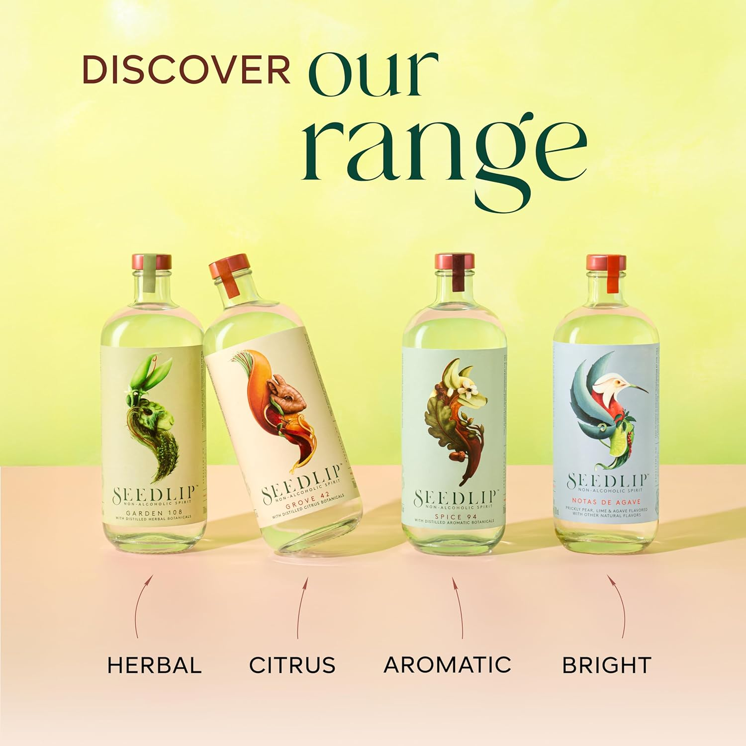 Seedlip Spice 94 Spirit &ndash; Cardamom Drink and Allspice Botanical Spirit with Grapefruit Flavored Spirit Notes &ndash; Mocktail Spirit and Non Alcoholic Gin Alternative &ndash; 0% Alcohol Drink &ndash; 700 Ml image number 5