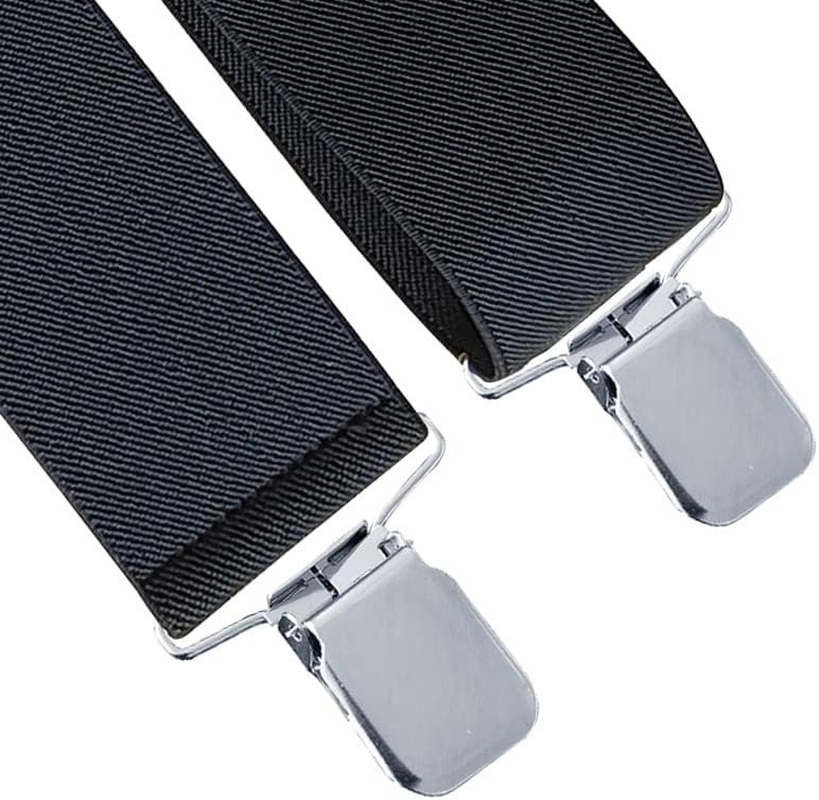Suspenders for Men Duty,5Cm Wide Adjustable Elastic X Back Suspender image number 1