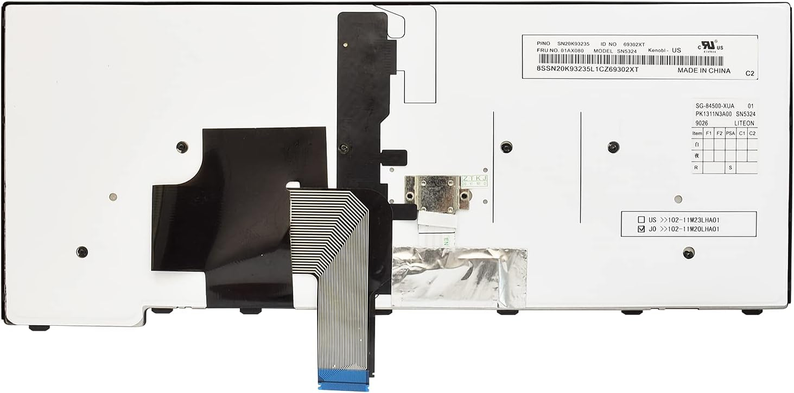 SUNMALL Keyboard Replacement Compatible with Lenovo Thinkpad T431 T431S E431 T440 T440P T460 T440S E440 L440 T450 T450S L450 T440E L460 L470 Series Laptop with Backlit and Pointer image number 4