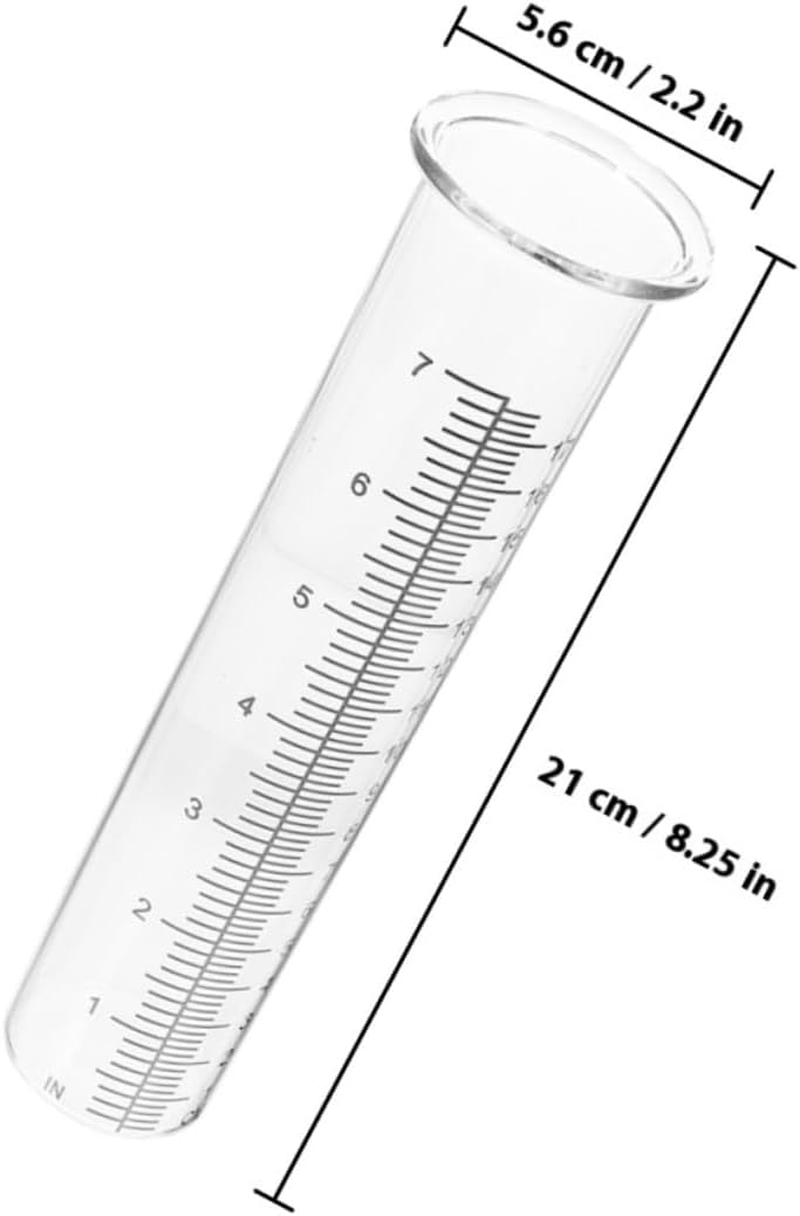 Totority 2Pcs Plastic Rain Gauge Replacement Tubes for Accurate Outdoor Rainfall Measurement Garden Rain Gauges for Precise Weather Tracking