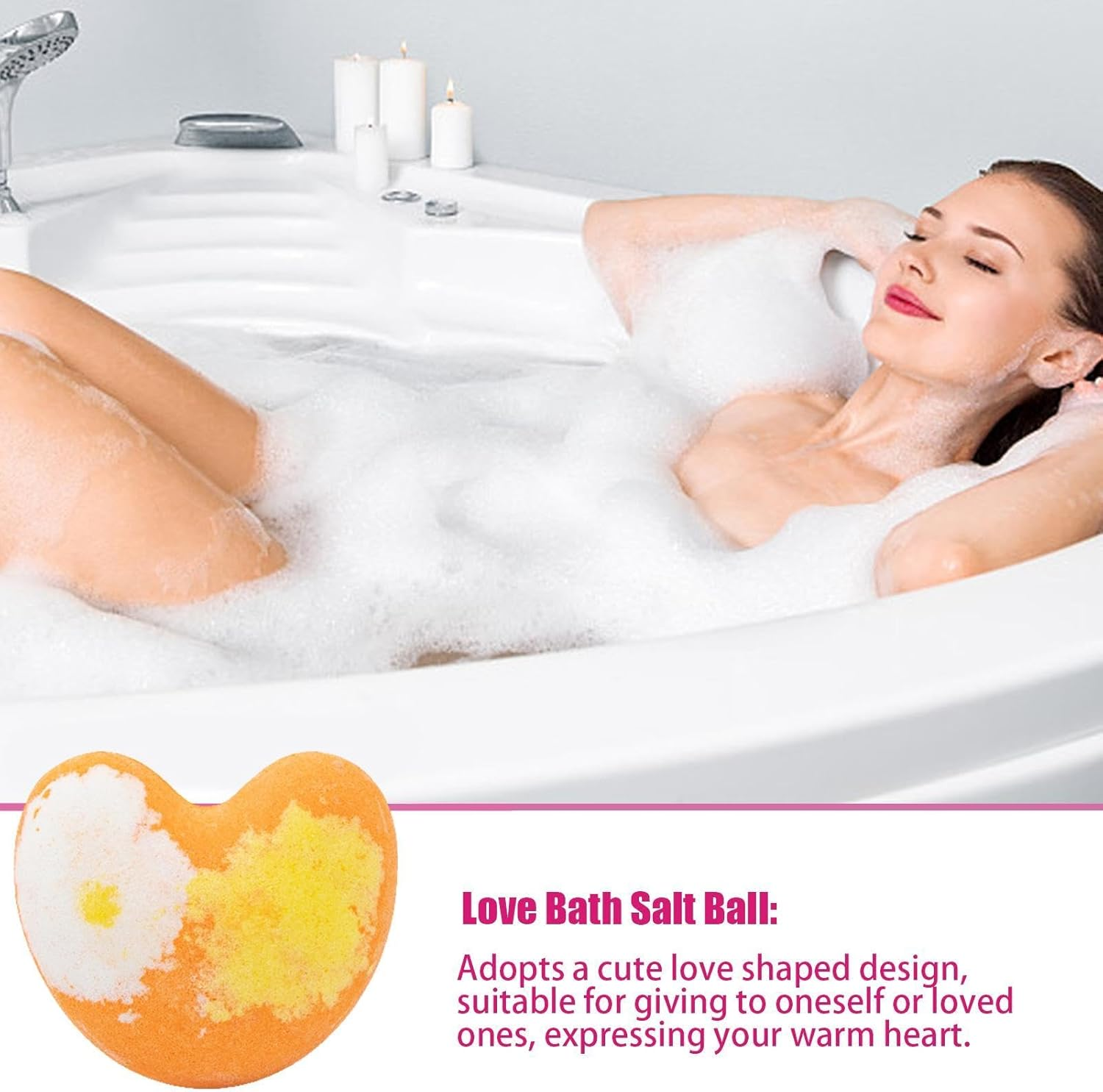 Shower Bombs, Luxury Spa Bath Balls, Pure Oils Ultra Bubble Moisturizing Bubble Bombs for Mother'S Day, Wife, Girlfriend Birthday S - Rosemary image number 6