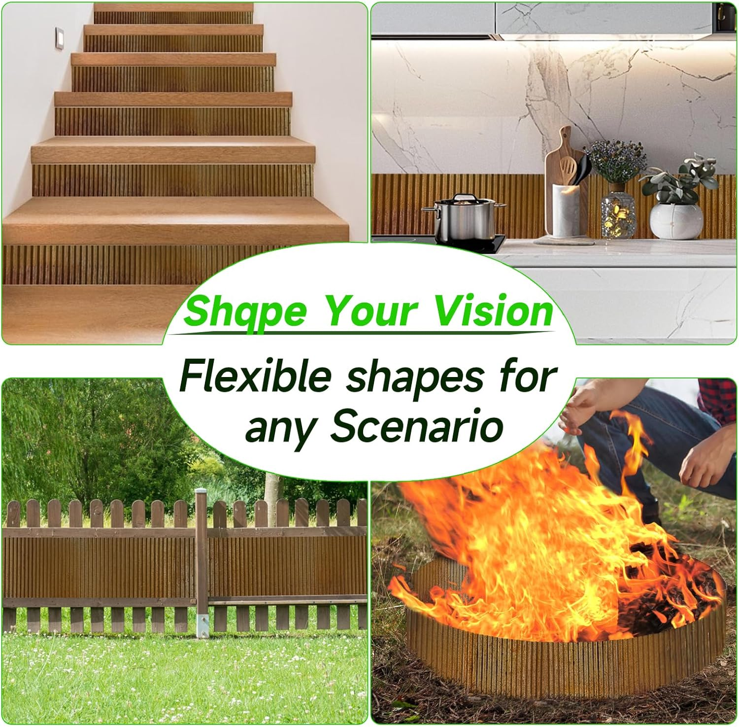 Corrugated Garden Edging,10"&times;20Ft Pre-Rusted Landscape Edging & Lawn Edging Border,Metal Garden Border for Flower Beds,Garden,Lawn,Raised Beds & Tree Surrounds image number 3