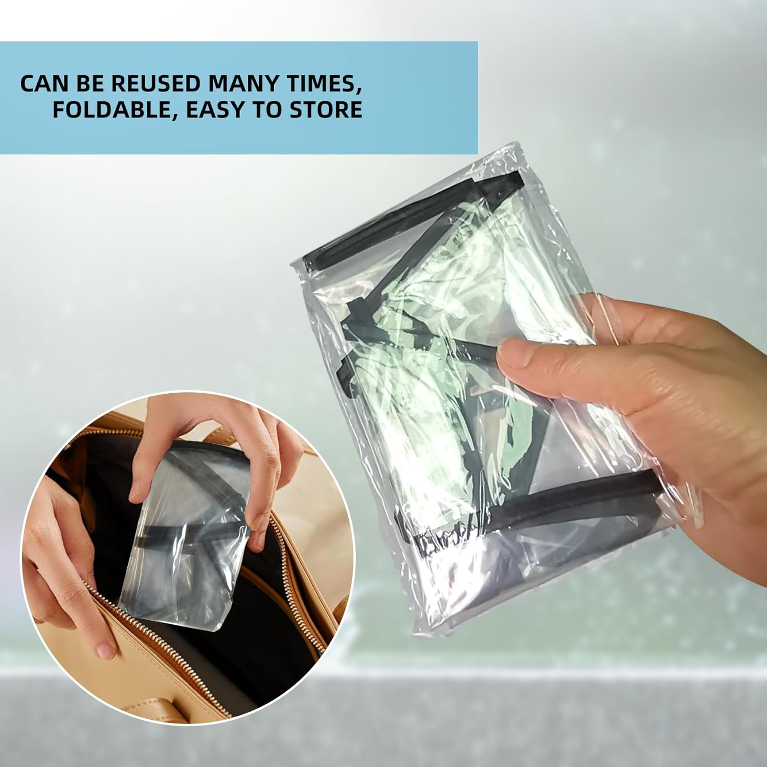 Premium Life Rain Hat with Full Visor - Transparent image number 5