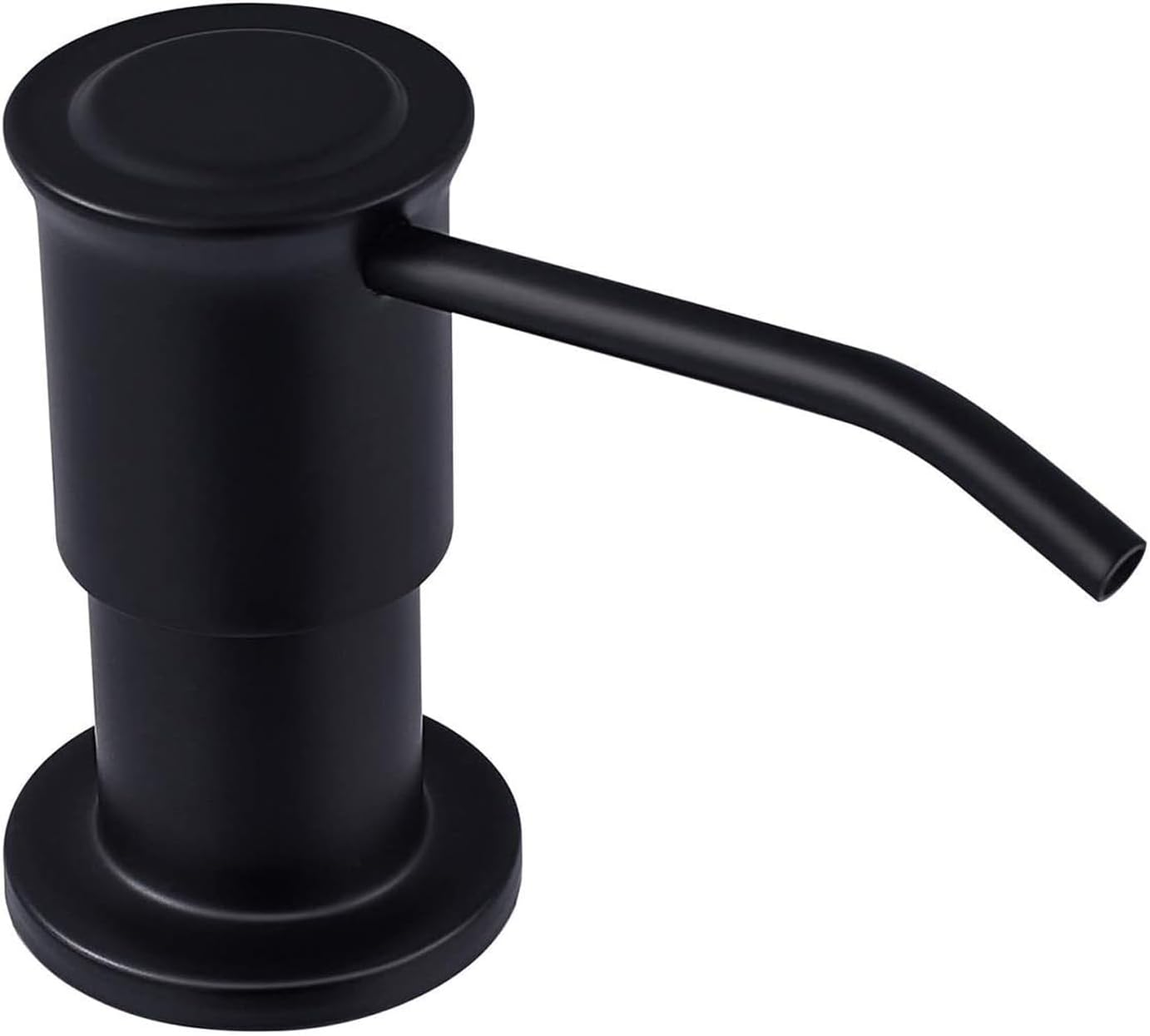 Maizoon Built-In Soap Dispenser for Kitchen 304 Stainless Steel Pump Head with 500ML/17OZ Bottle and 100Cm/39Inches Extension Tube Dish Soap Hand Lotion Dispenser Bright Silver