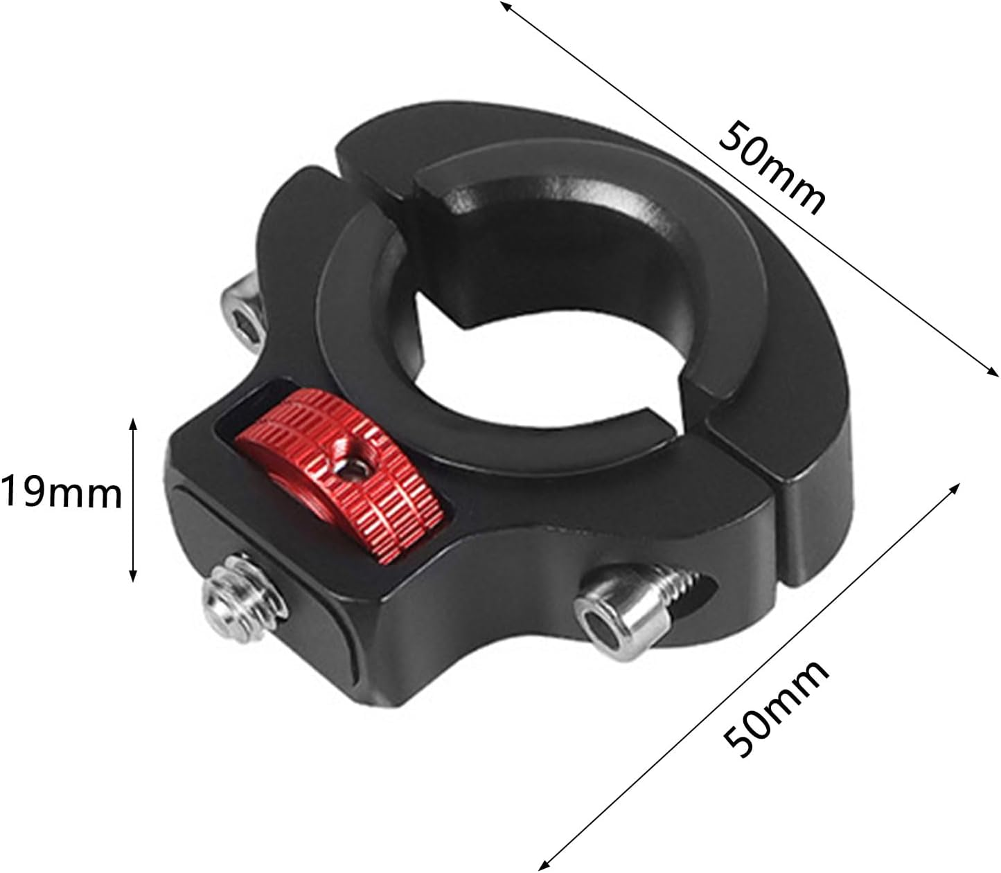 Aiyraa Bicycle Mount Camera Mount 360&deg; Rotatable Clamp for Handlebars, Action Camera Mount for Bicycle and Motorcycle, 1/4 Mount for Gopro and Other Action Cameras image number 3