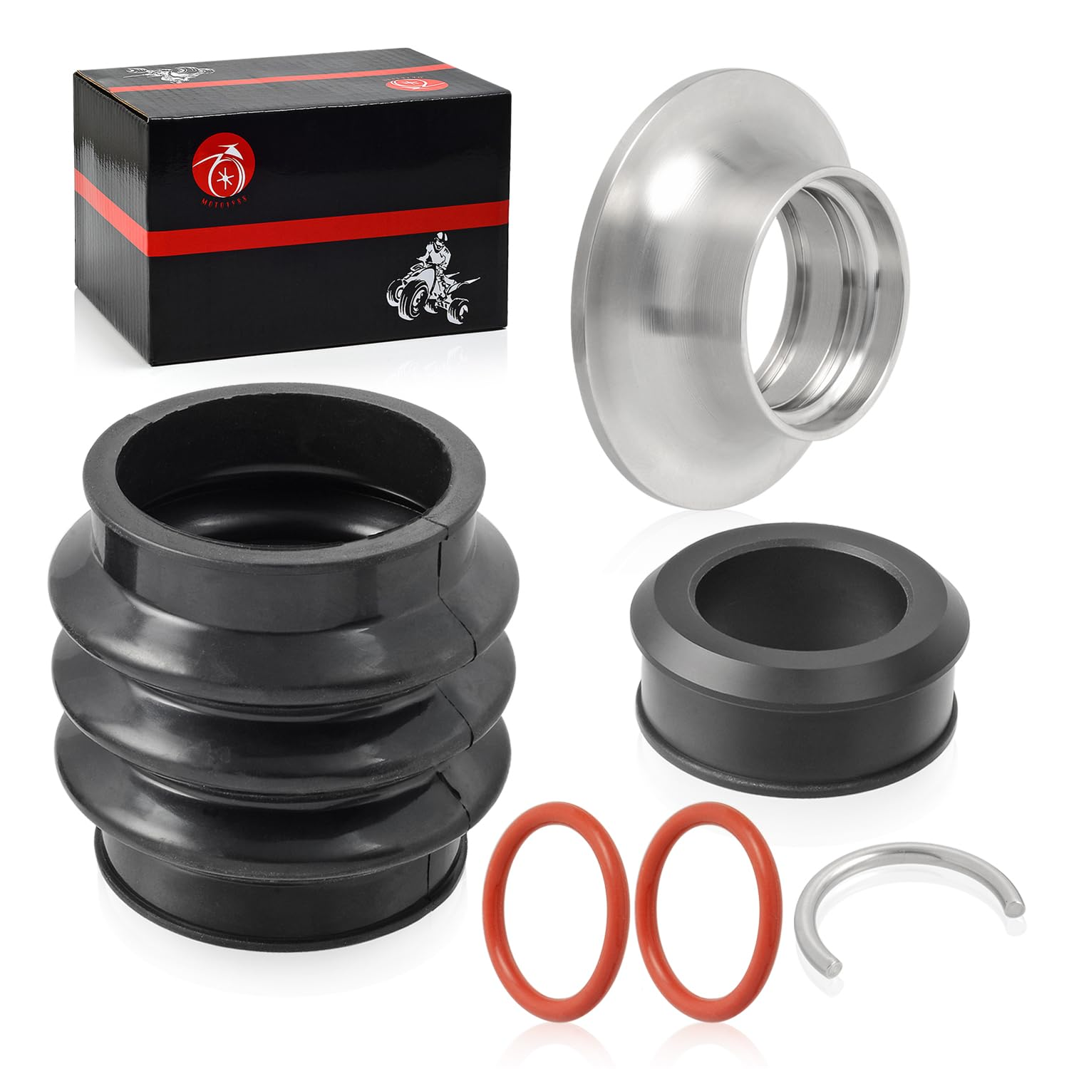 Carbon Ring Seal Drive Line Rebuild Kit & Boot for Sea-Doo RXP GTX RXT GTR GTI Wake RXPX RXTX 271001933 271000422