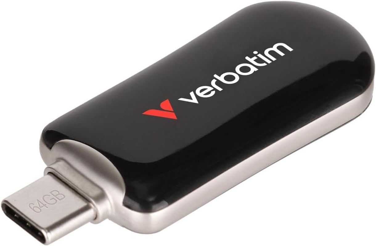 Verbatim Plectra USB-C Flash Drive Black 128GB