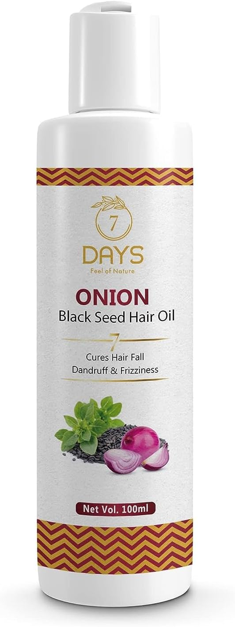 Green Velly 7 Days Onion Hair Growth Oil for Stop Hair Fall & Dandruff with Black Seed Oil -100 Ml image number 1