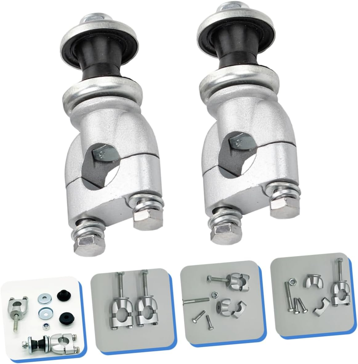 Motorbike Handlebar Riser Clamps 2Pcs Handlebar Riser Connecting Clamps Compatible Handlebars Lightweight Sturdy image number 5