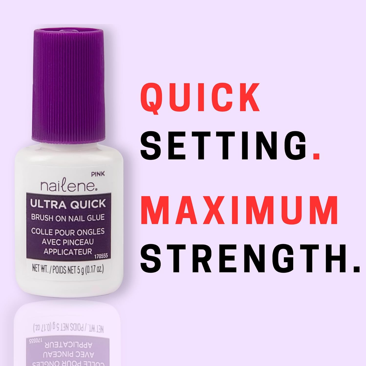 Nailene Ultra Quick 5G Brush on Glue Pink image number 3