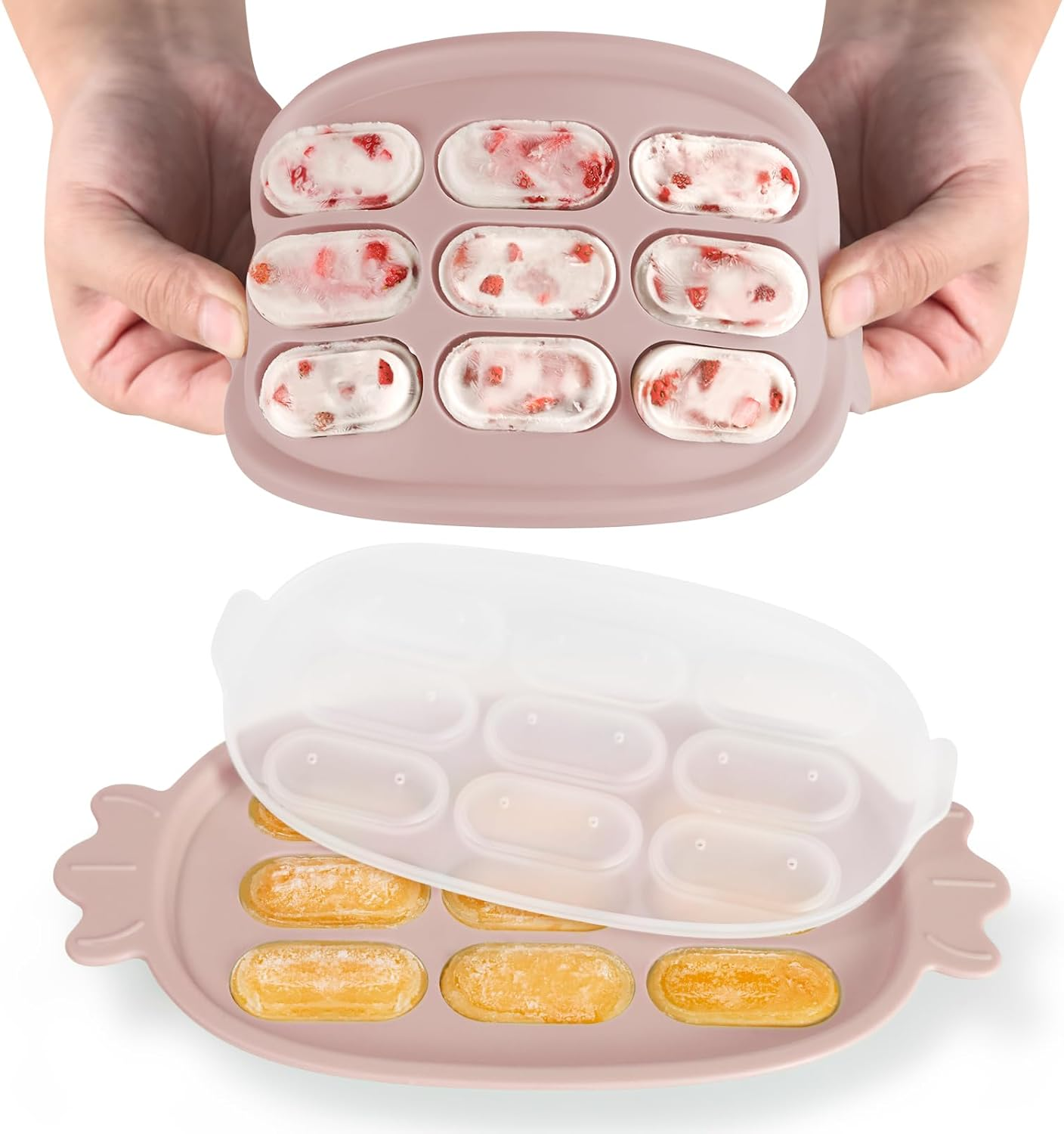 Haakaa Baby Popsicle Mold - Baby Food Maker & Breastmilk Teething Freezer Tray - BPA Free Silicone-Green