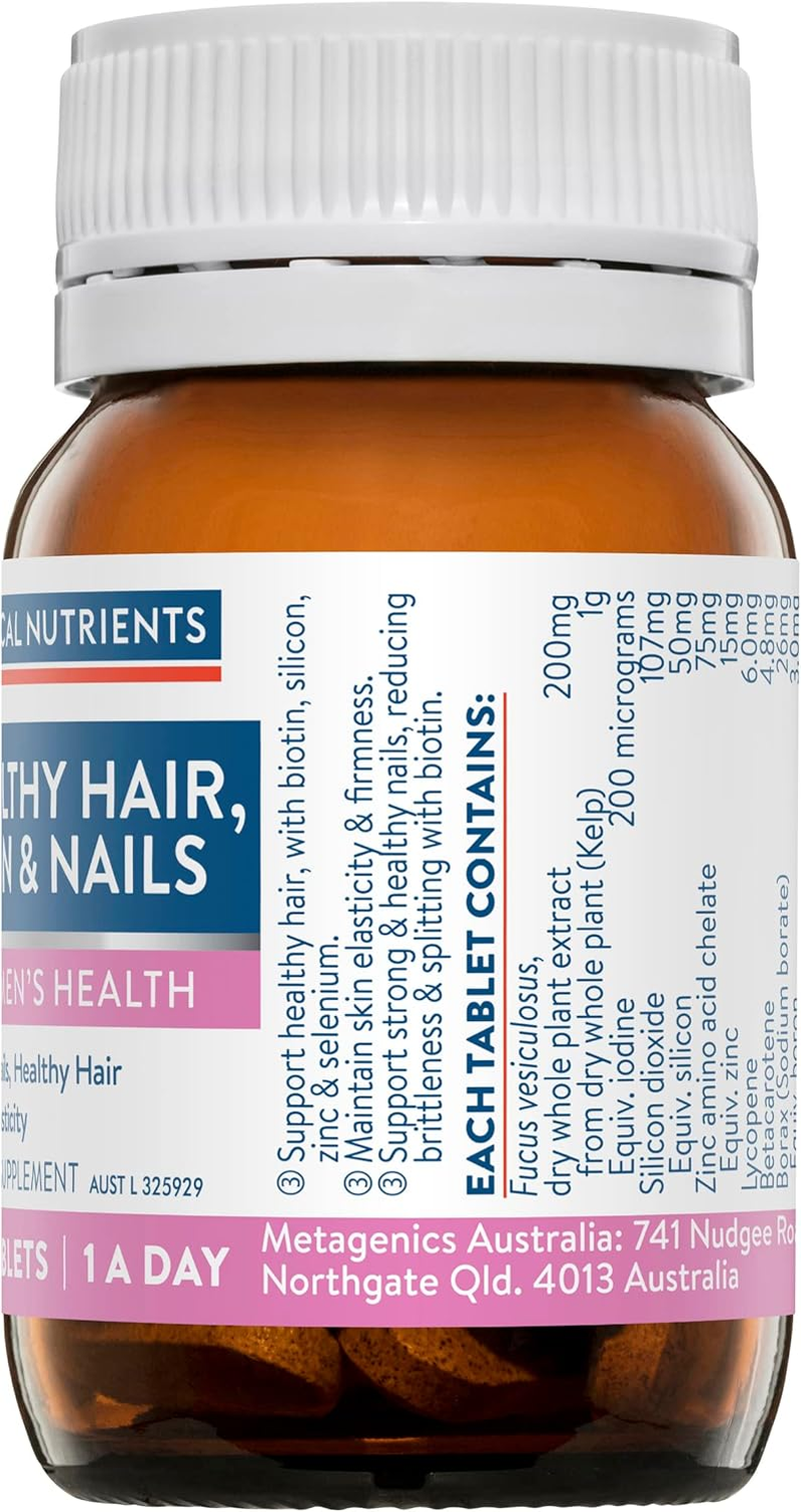 Ethical Nutrients Healthy Hair, Skin & Nails - Assists Strong Nails, Healthy Hair & Skin Elasticity with Biotin - 30 Tablets image number 2