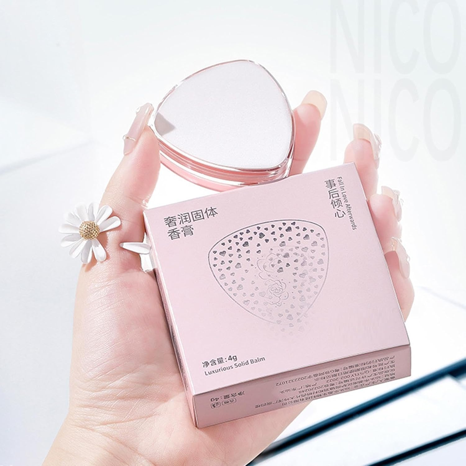 Erconsso Mini Solid Perfume - Portable Travel Perfume | Long-Lasting Fragrance, Small Solid Balm, Personal for Travel Use, Date, Prom, Party image number 5