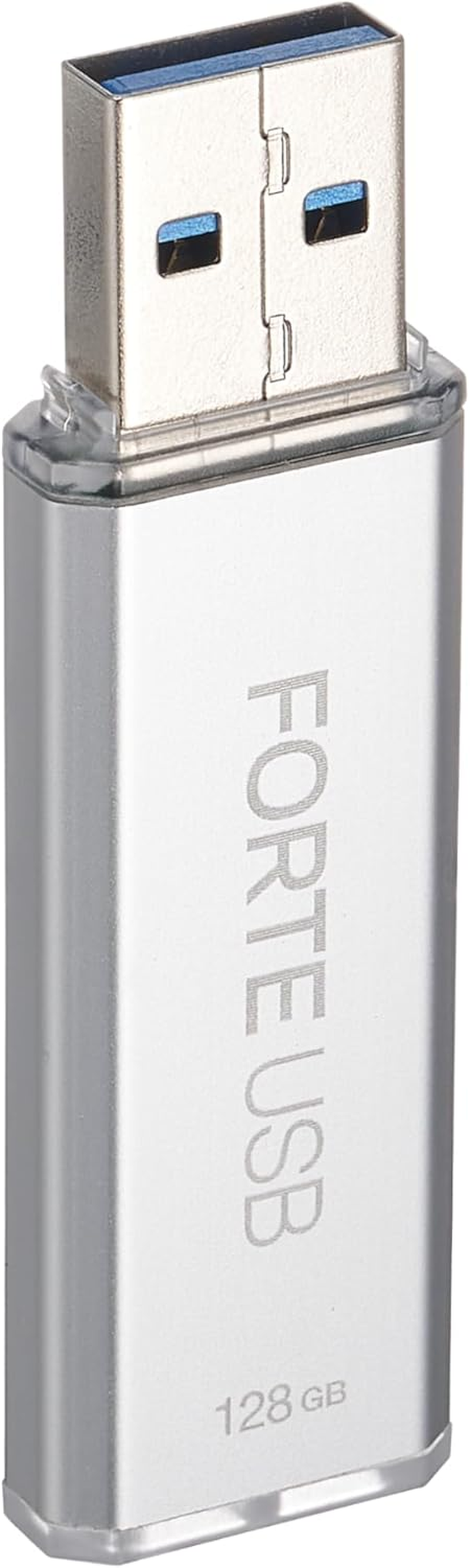 Secux Forte - Encrypted USB Flash Drive - USB 3.2 Gen 1 - XTS-AES Encryption - Password Authentication - Automatic Locking - Silver Metal Casing (128, GB) image number 4