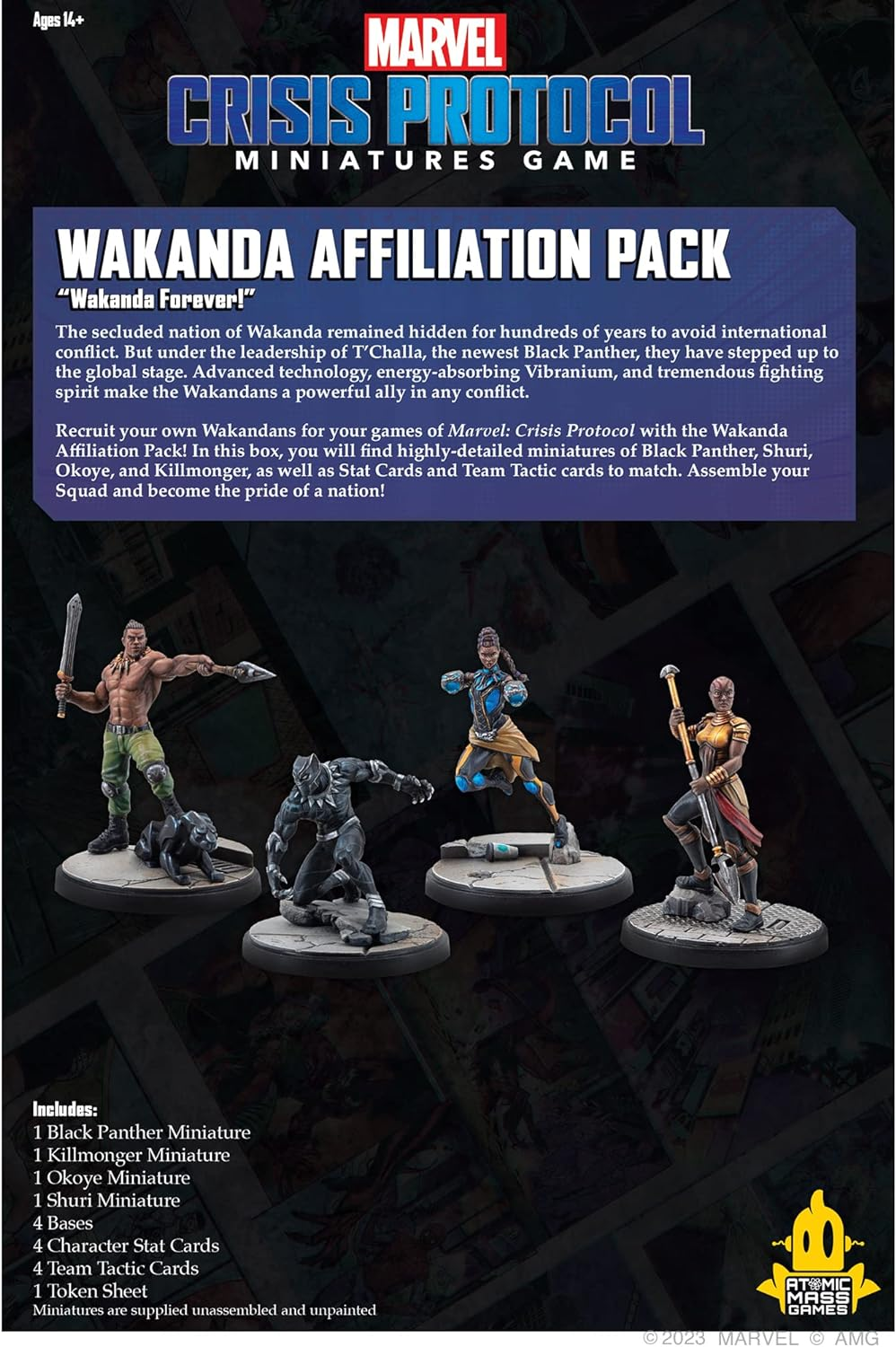 Asmodee North America Marvel Crisis Protocol Miniatures Wakanda Affiliation Game