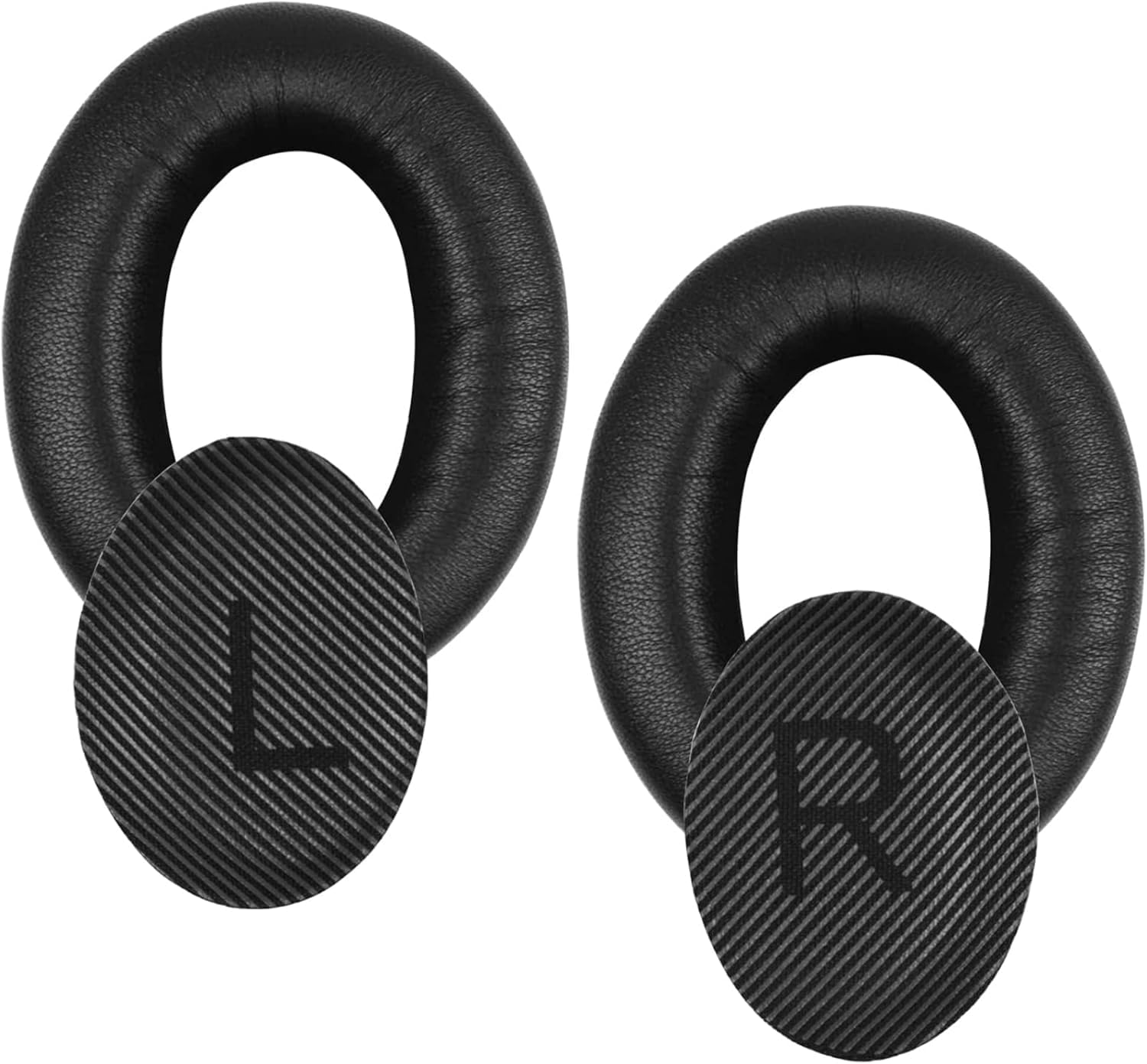 Replacement Earpads Cushions for Bose Quietcomfort 35 (QC35) & Quiet Comfort 35 II (QC35 Ii) Headphones, Ear Pads with Softer Leather, Noise Isolation Foam, Added Thickness (Black) image number 4
