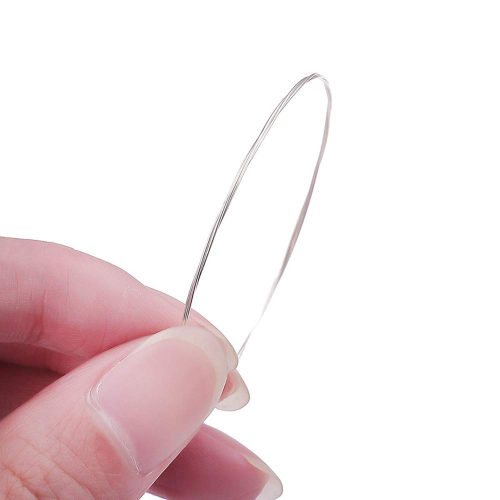 925 Sterling Silver Wire 28 Gauge for Jewelry Making and Beading round Wire Jewelry Finding Component 3.3 Feet image number 3