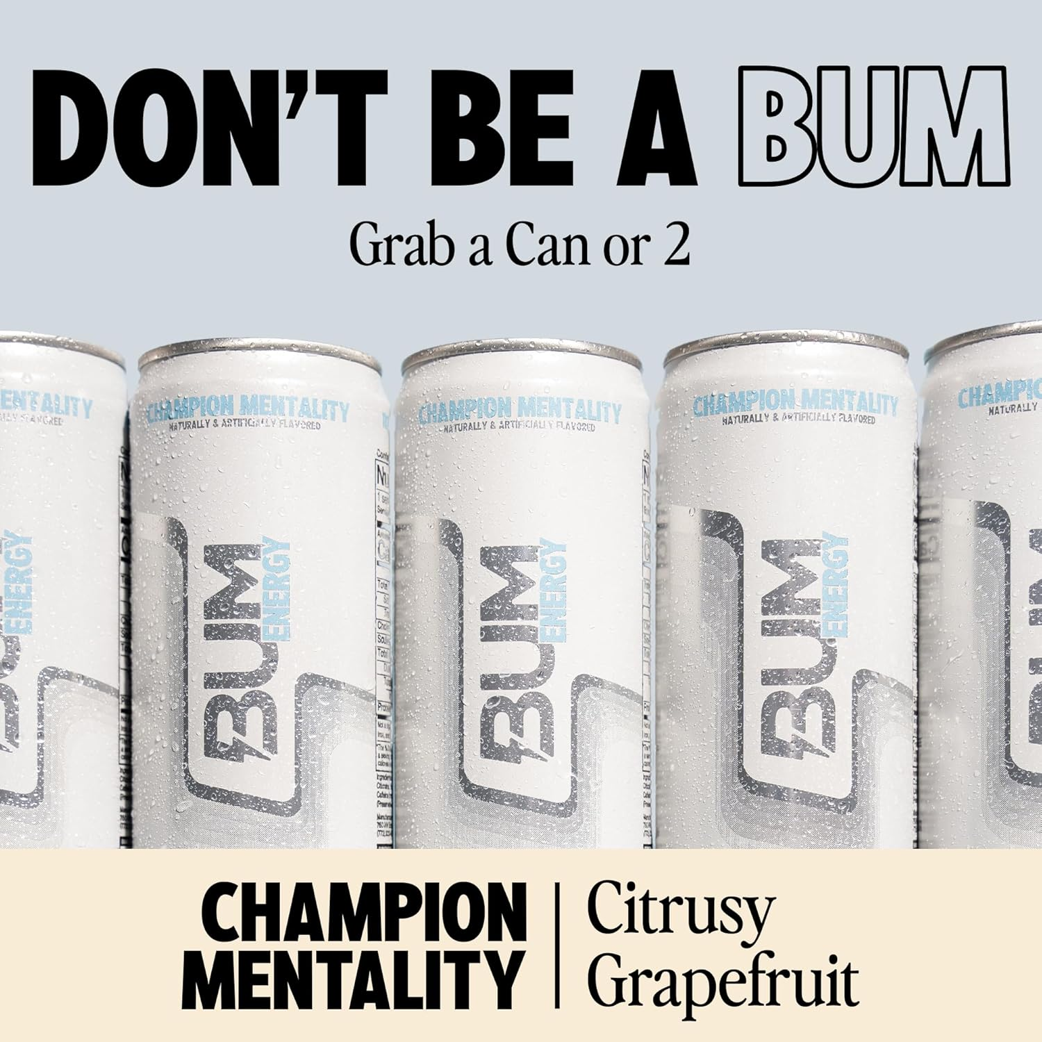 Bum Energy Champion Mentality Energy Drink 12 X 355Ml image number 3