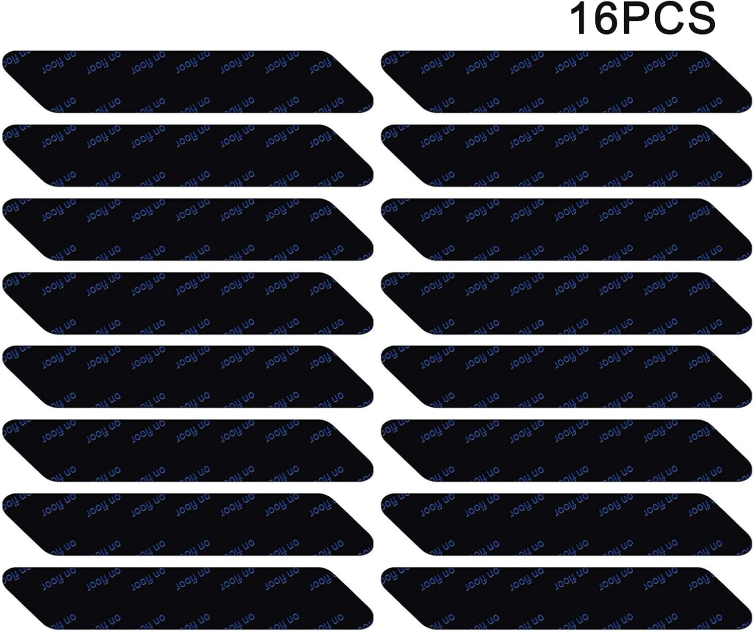 16 Pcs Rug Gripper, Reusable Dual Sided Rug Tape, Washable Non Slip Rug Underlay Grip Carpet Corner, Non Slip Adhesive Rug Stopper for Hardwood Floors and Tile image number 2