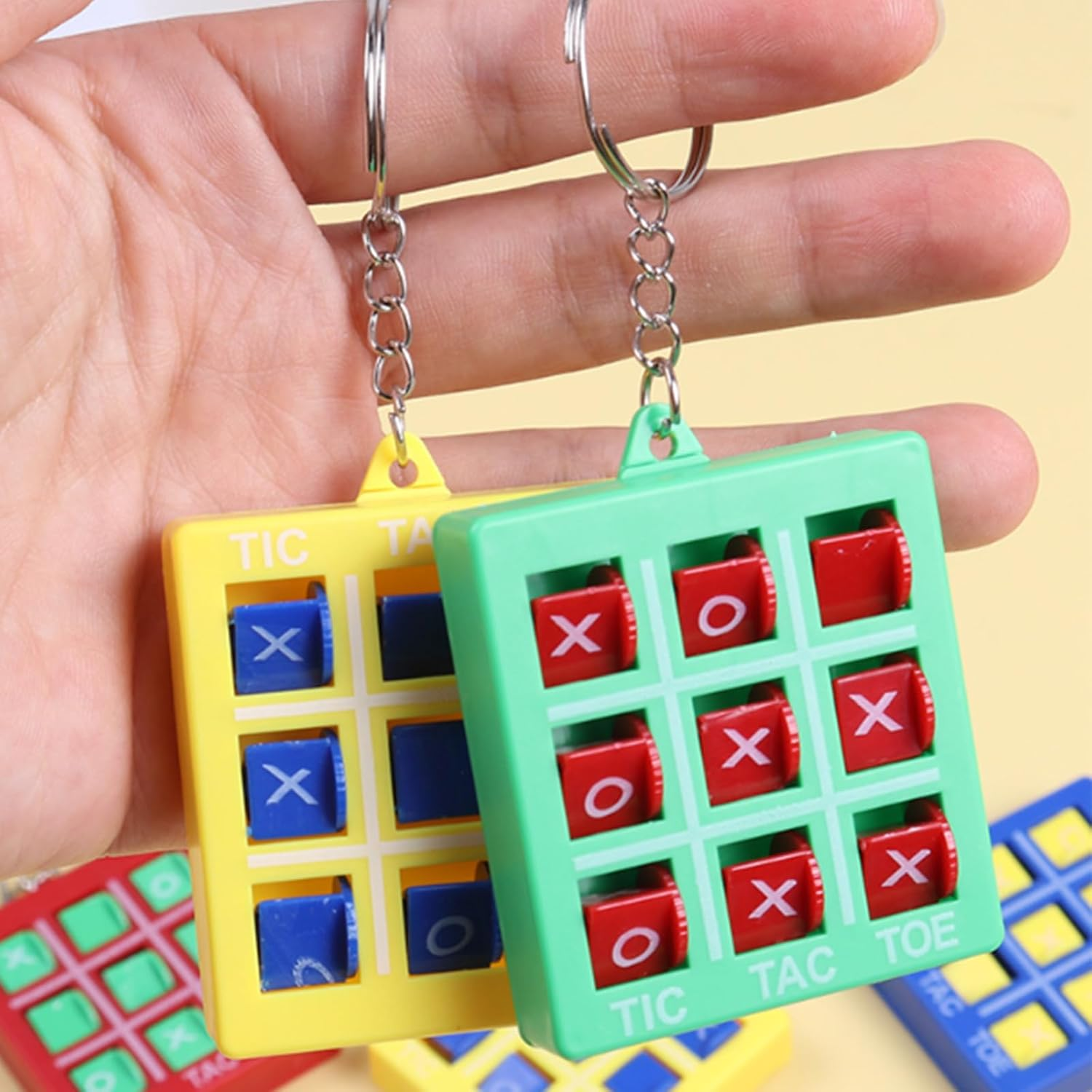 8Pack Keychain, Fun Puzzle Keyring,Key Ring, Educational Tool for Boys and Girls Suitable for Bag and Belt Birthday Parties image number 1
