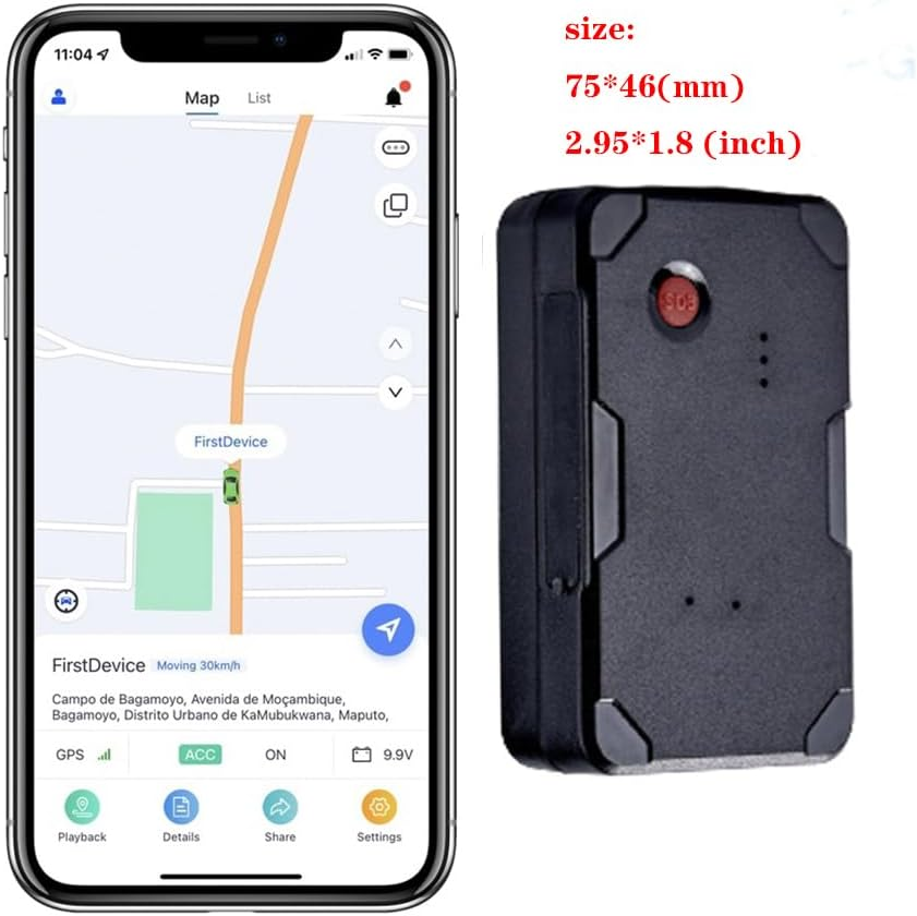 (Includes(Valued AU$92.0) 1 Year of SIM Card Usage) 4G,Magnet,Gps Tracker for Vehicle Car Dog Motorcycle Truck, Loved Ones Asset, Free APP for Ios Andriod,Anti-Theft Alarm Tracking Device,Sos image number 2
