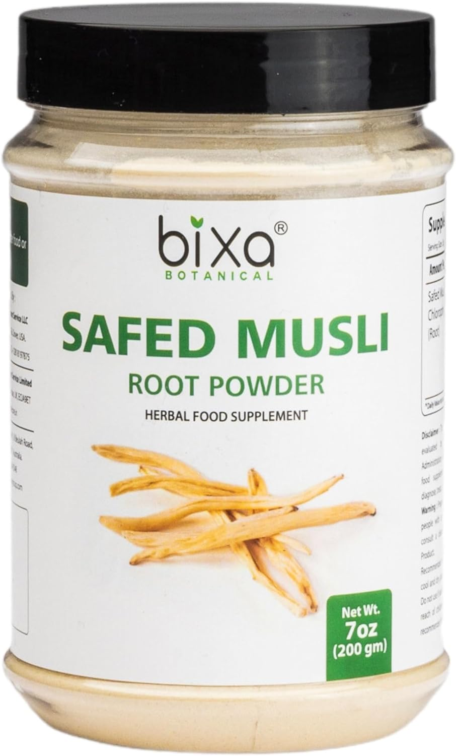 Safed Musli Powder - 200G (7 Oz) (Chlorophytum Borivillianum) | Best Herb for Vitality Improve Physical Strength | Muscle Builder Herbal Supplement image number 5