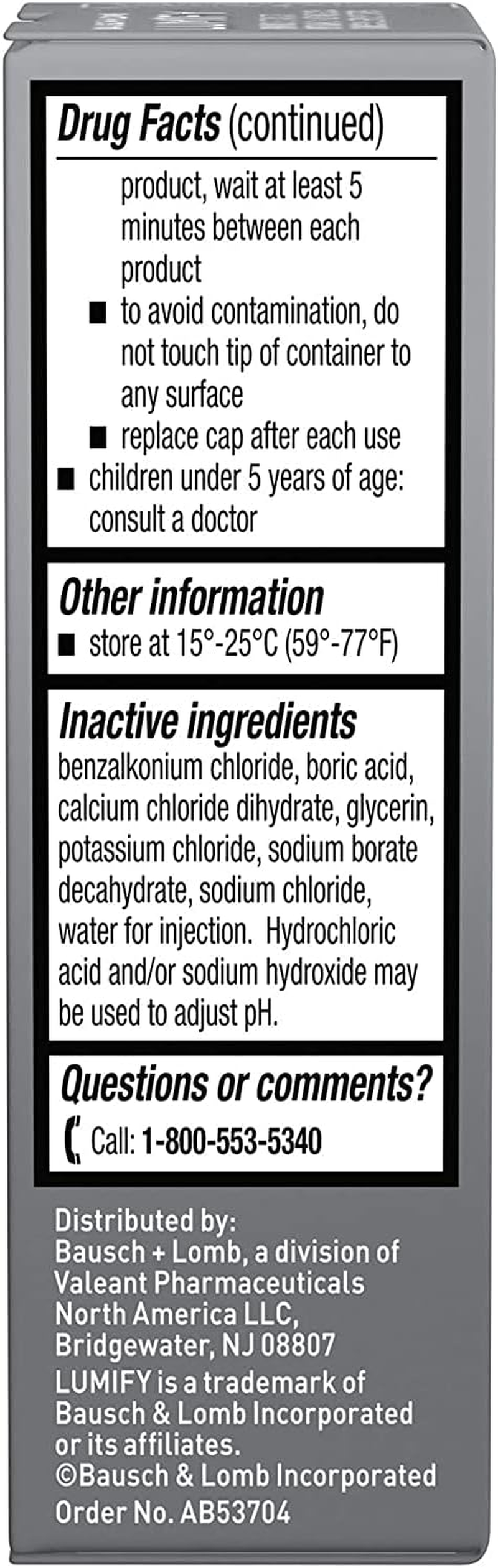 Lumify Eye Drops from Bausch + Lomb (Pack of 2)