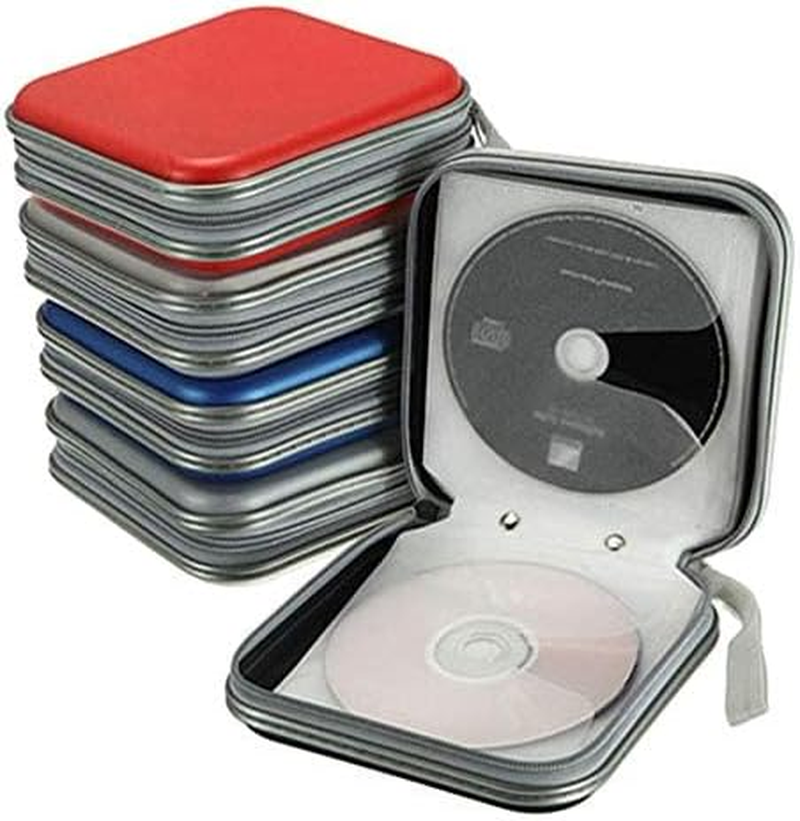 40 Capacity CD Case, DVD Case, Disc DVD VCD DJ Storage Album Bag Hard Box Double Side DVD Storage Case (Black) image number 3