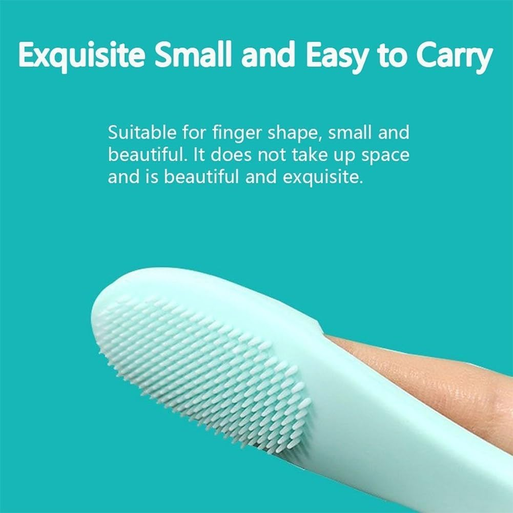 Silicone Scrubber for Cats Chin Cleaner, Silicone Cat Scrubber for Chin, Cat Chin Scrubber, Multifunctional Silicone Brush, Silicone Finger Toothbrush for Puppies and Cats(8Pcs,Pink image number 5