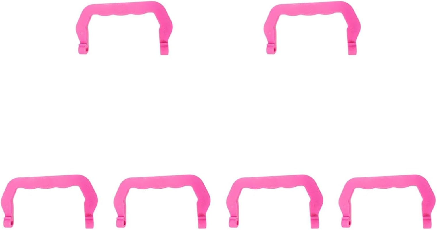 Replacement Cage Handles, 6 Pieces, Replacement Handles for Portable Pet Cages, Heavy Duty Handles for Carrying Cages, Pink image number 2