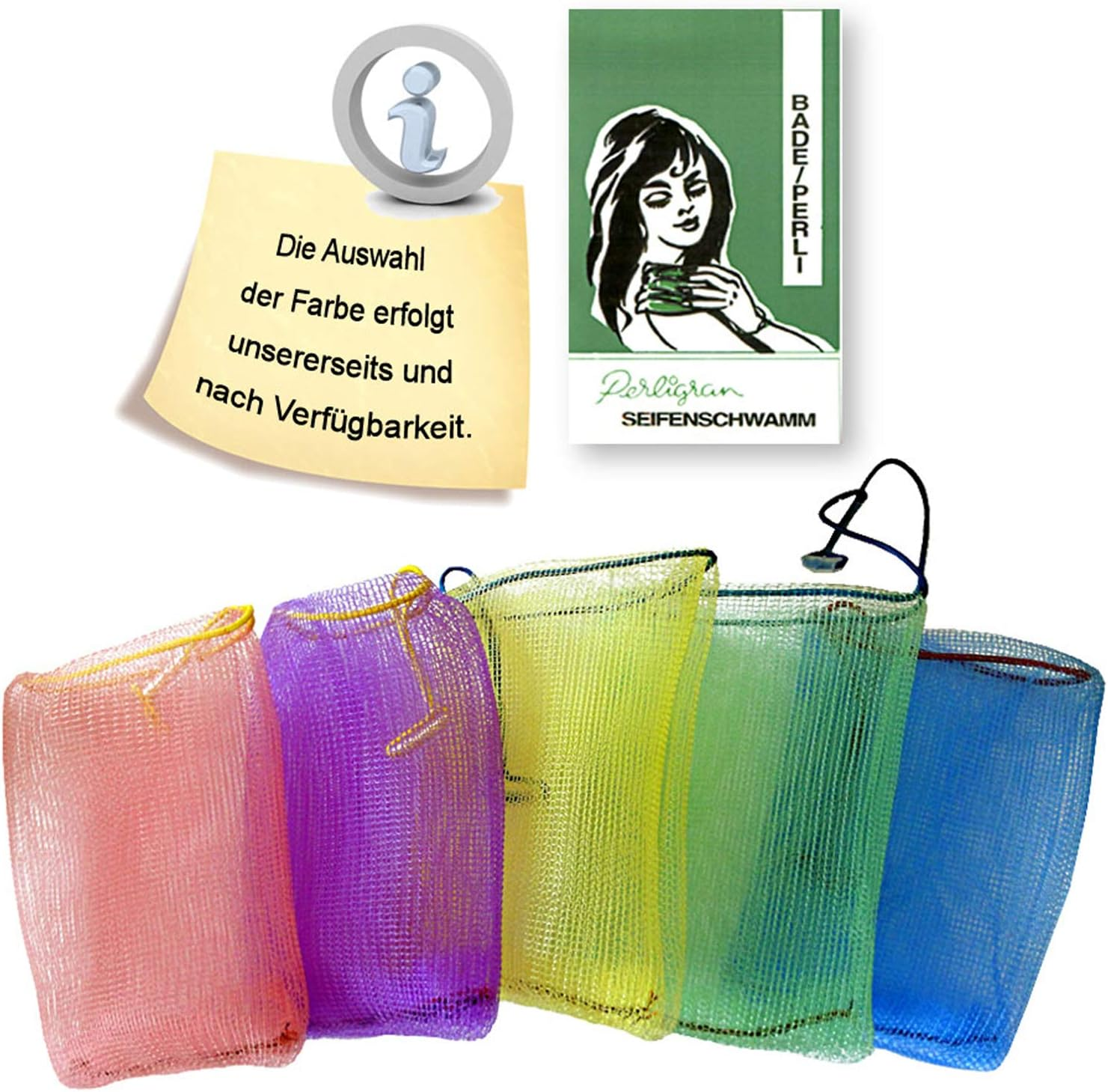 Perligran Soap Bag Bath Pearls Soap Sponge Net Bag Personal Care Pack of 5 image number 3