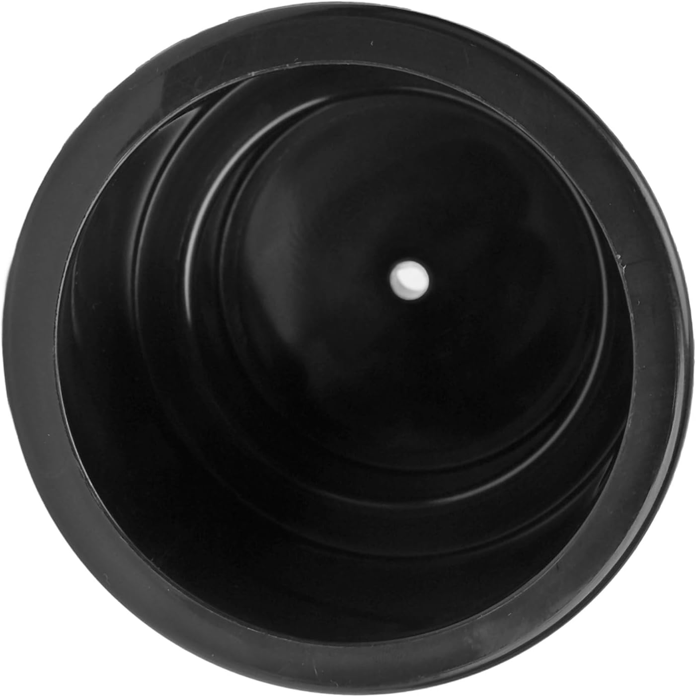 Drink Holder, Easy to Clean Cup Holder Drain Hole Smooth Surface Plastic for Car for Yacht for RV (Black) - White image number 4