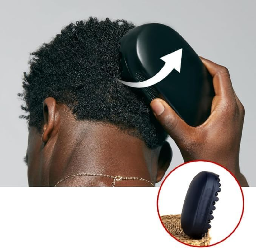 BLEMOLE Rubber Curling Twisted Hair Comb, Oval Shaped, 14.8Cmx8Cm/5.83X3.15In, Black, Suitable for All Hair Types, Women'S Adult Unisex Hair Styling Comb image number 2