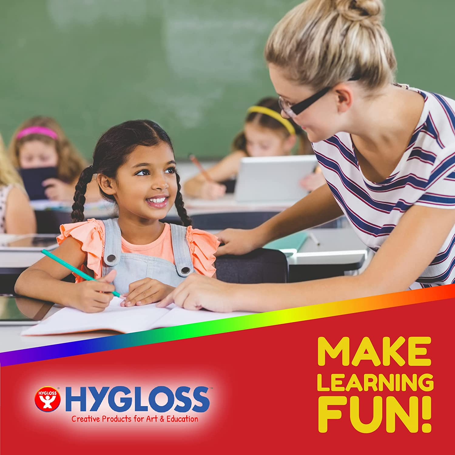 Hygloss Products Colorful Blank Books - Books for Journaling, Sketching, Writing & More - Great for Arts & Crafts - 6 Bright, Fun Colors - 8.5 X 11 Inches - 10 Pack image number 4