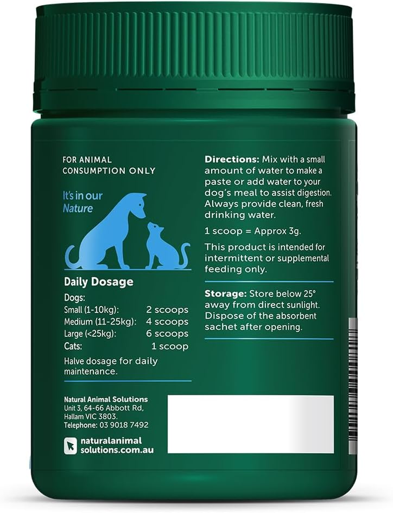 Natural Animal Solutions Anal Gland Support for Dogs & Cats &ndash; Natural Digestive Supplement with Fiber, Probiotics & Enzymes &ndash; Supports Gland Function, Gut Health & Daily Comfort &ndash; 120G image number 6