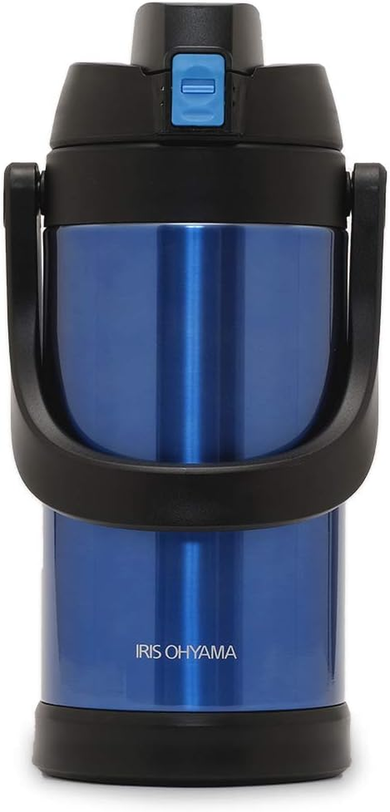 Iris Ohyama DB-1500 Water Bottle, 3.5 Fl Oz (1.5 L), Blue, Cool, 6 Hours, One-Touch Open, Can Drink Very Mug, Sports Bottle, Sports Jug, Children&rsquo;S Water Bottle, 1.5 L; 59.1 Fl Oz (1,500 Ml)