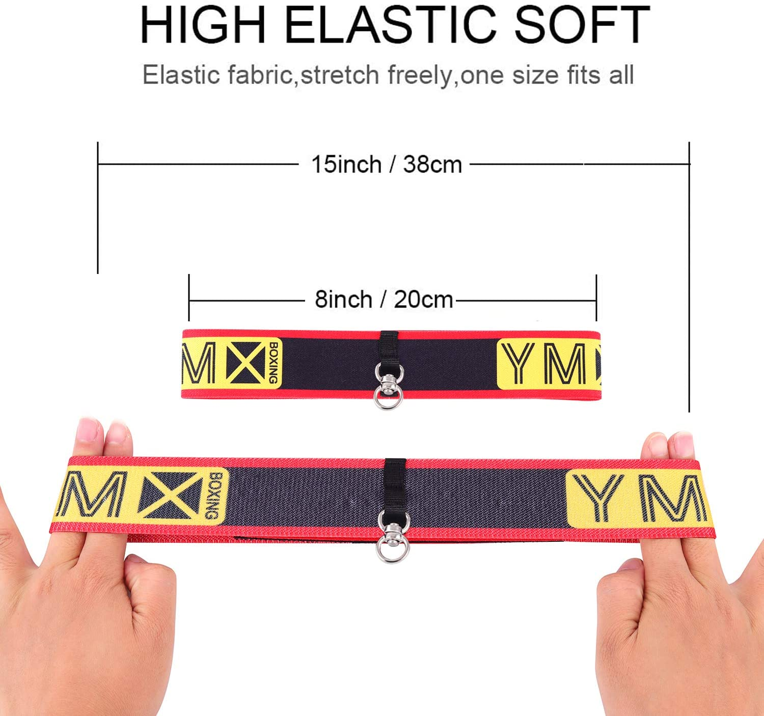 YMX BOXING Reflex Ball Set - 4 React Reflex Ball plus 2 Adjustable Headband, Great for Reflex, Timing, Accuracy, Focus and Hand Eye Coordination Training of Boxing image number 2