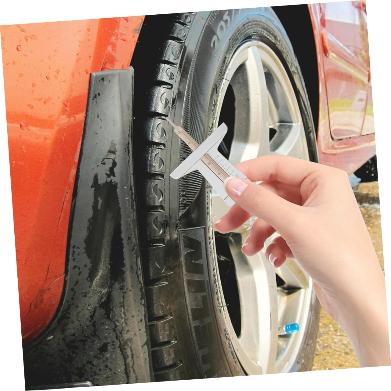 TOPPERFUN 2Pcs Tire Tread Depth Gauge Tool Automotive Replacement Gauge for Car and Caravan image number 6