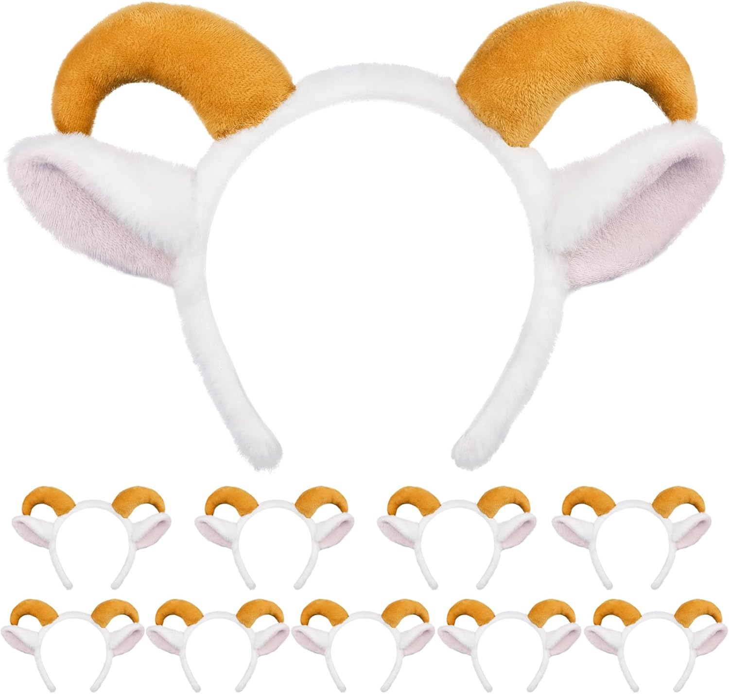 Beviliu Animals Ears Headband Realistic Fluffy Cat Ears Bunny Ears Halloween Headband for Washing Makeup Fashion Headband