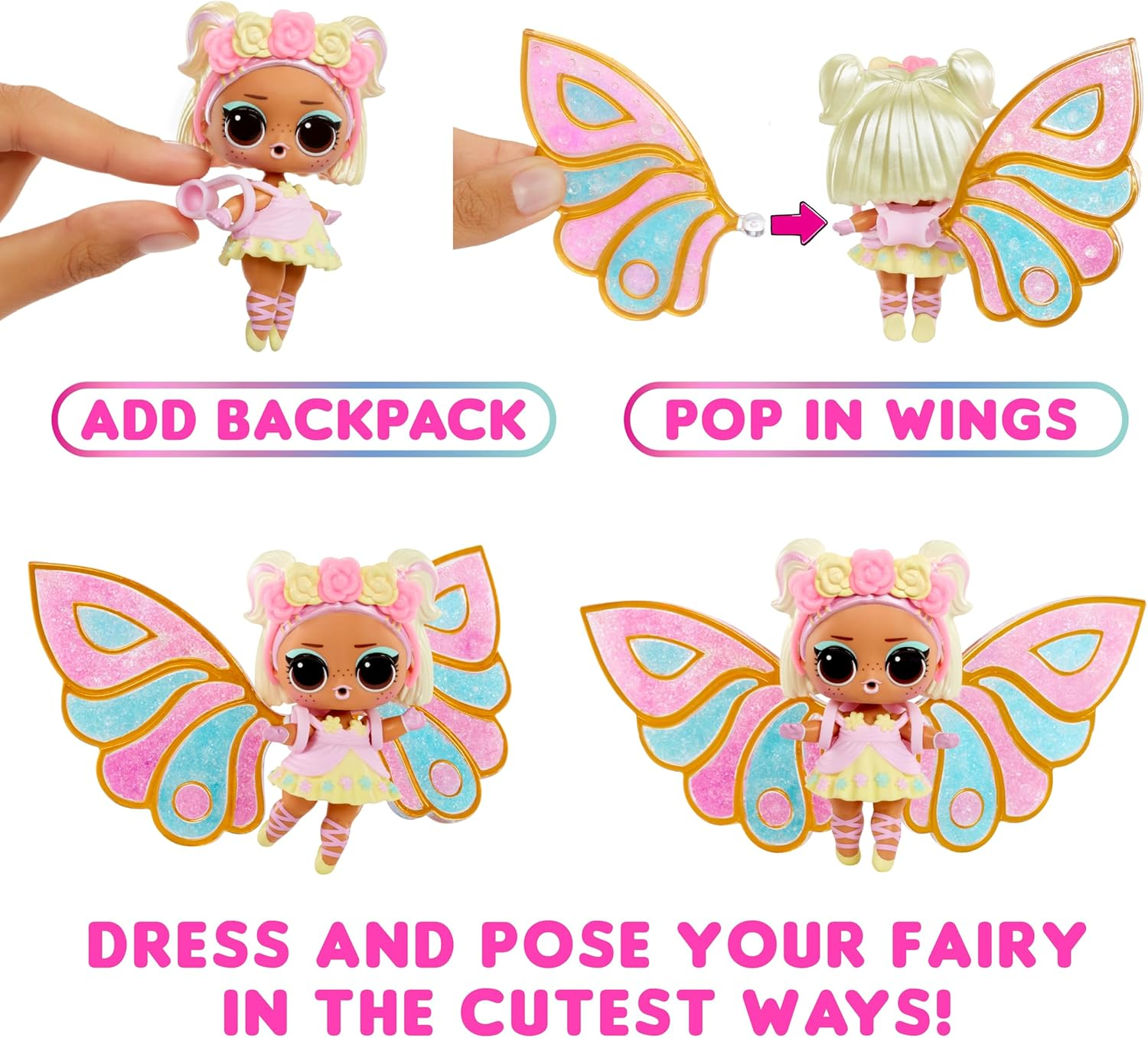L.O.L. Suprise! Fairies Tots - Includes 1 Doll, Blind Packaging, 8 Dolls to Collect, Customise Fairy Wings for Your Tots, Ideal Present for Kids Ages 4+ image number 2