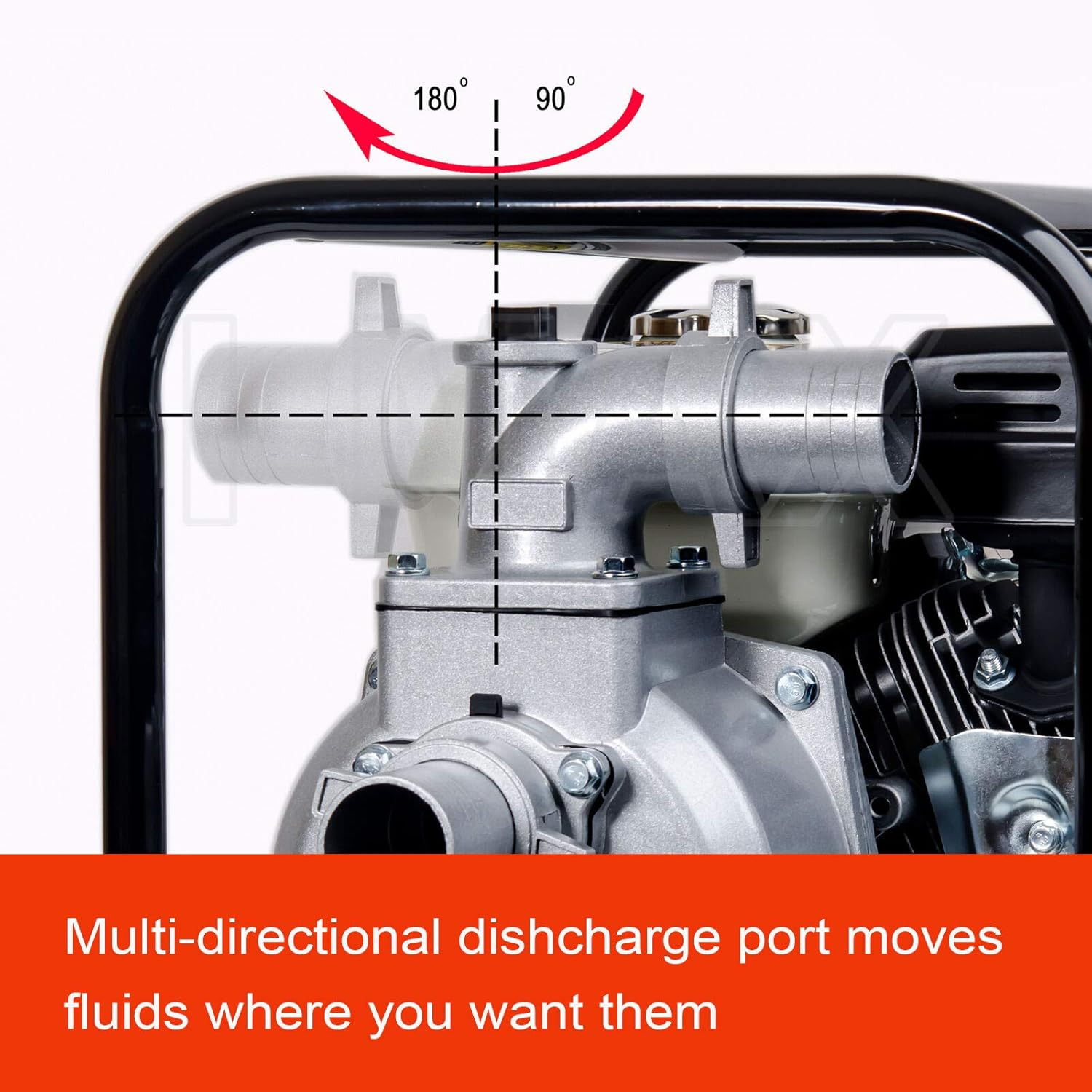 8HP Petrol High Flow Water Transfer Pump Fire Fighting Irrigation Garden 2 Inch 3 Inch 2" 3" (2 Inch) image number 2