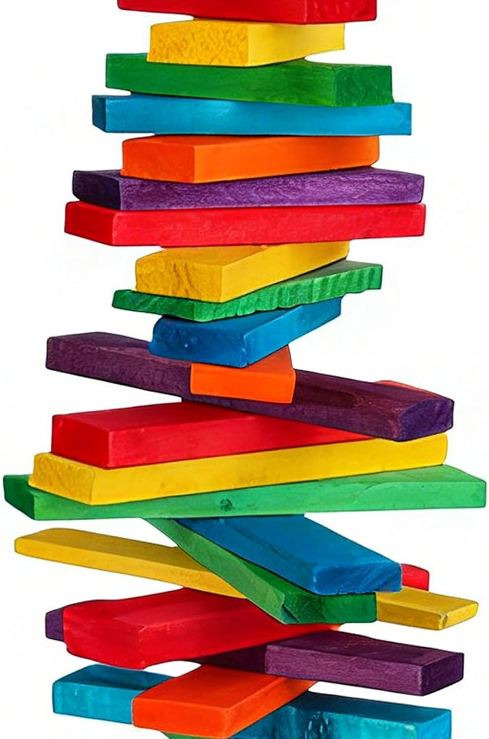 Wiroouia Cockatiel Toys - Adjustable Wooden Swing Chew - Small Bird Chew Toys Cage Accessories - for Enrichment Cockatiel Macaw Myna Pigeon Sparrow Canary Indoor Outdoor Home image number 1