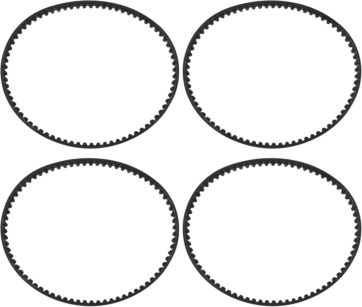 YINETTECH 4PCS HTD 225-3M-6 Rubber Endless Timing Belt 75T 225MM Pitch Length X 6Mm Width Synchronous Drive Belts Closed Loop Pulley Timing Belt image number 5