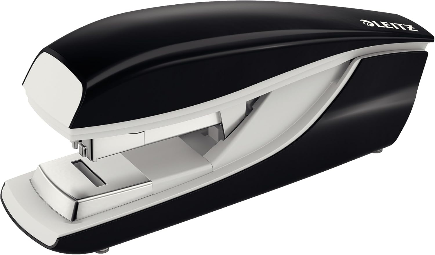 Leitz Nexxt 5523 Strong Metal Flat Clinch Stapler 40 Sheet Capacity for 24/8 and 26/8 Staples - Black