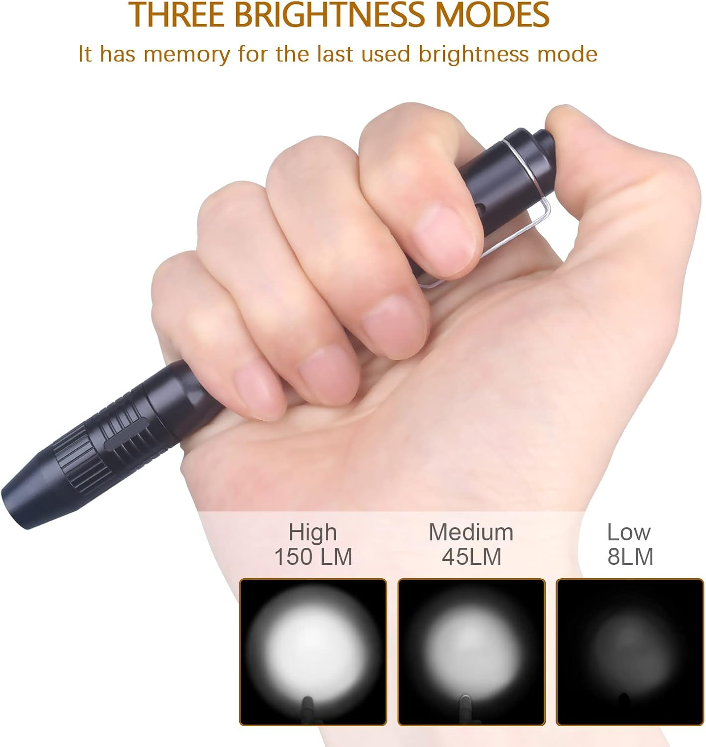 LIGHTFE D12 Zoomable Pen Light, Reusable Medical Pocket Light with Clip, Waterproof and Anti-Drop White Light Penlight Flashlight, Medical Penlight for Nurses, Doctors and Nursing Students image number 1