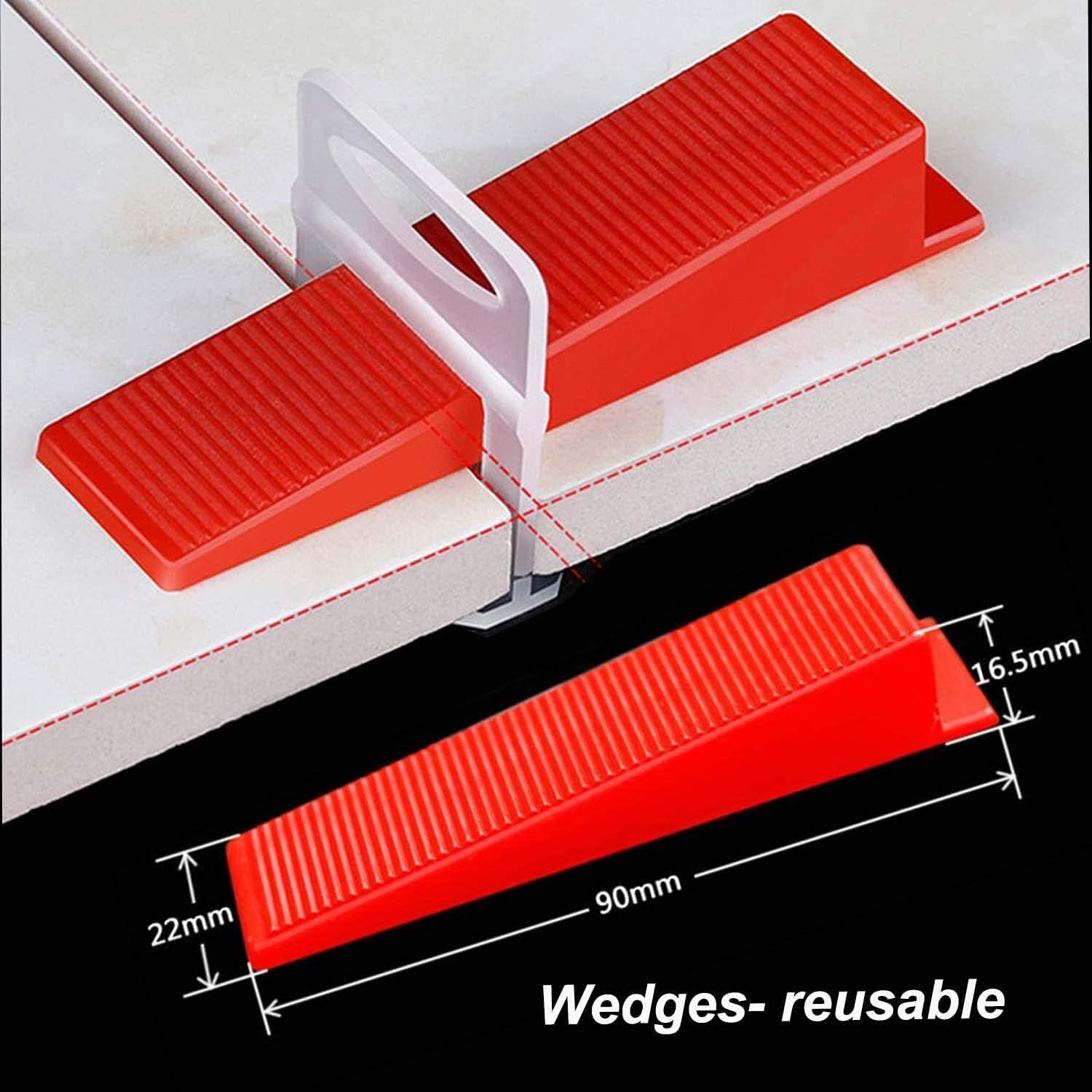 Salesbay Wedges 200Pcs Tile Leveling System Spacer Tiling Tool Floor Wall image number 3
